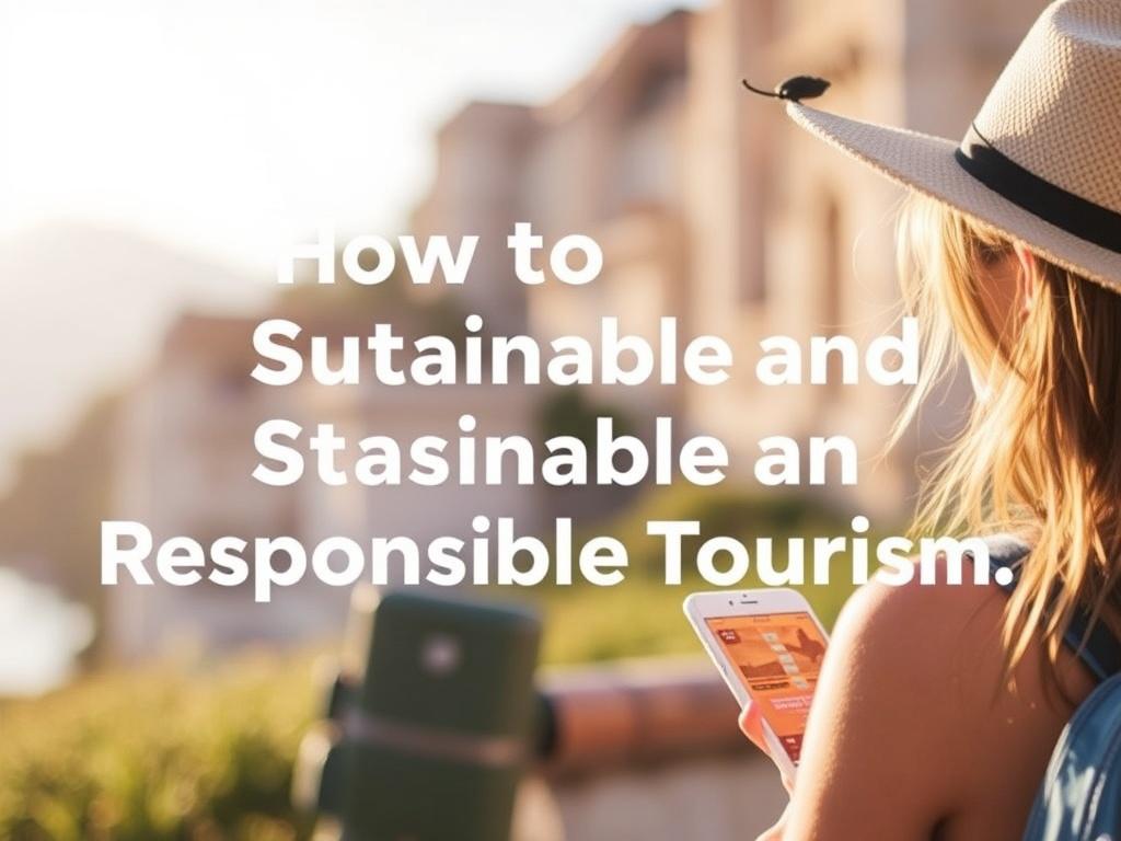     How to Be a Sustainable and Responsible Tourist. Practical Tools: Checklists, Schedules, and Tables