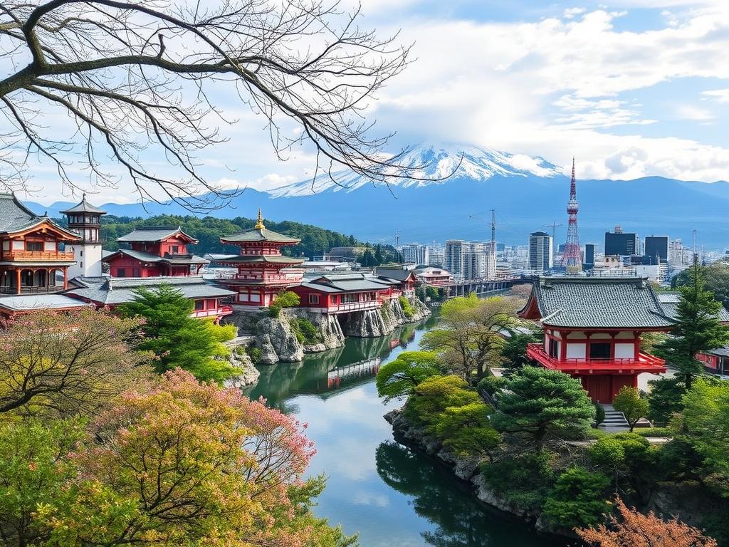    Itinéraire de 2 Semaines au Japon. Cartes, transports et timing